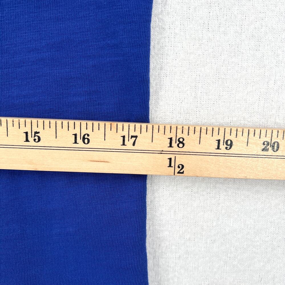 NATION LTD Mallory Dress Womens Blue Small Blue V-neck Short Sleeve T-shirt NEW - Picture 15 of 16